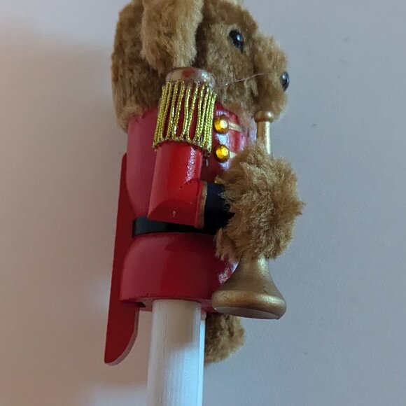 NWT 10" Teddy Bear Soldier Nutcracker Christmas Holiday Decor Michael's Ashland - Picture 6 of 12